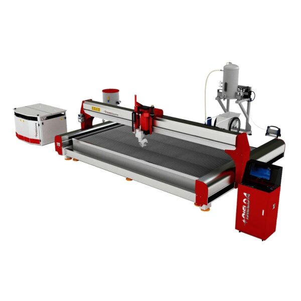 BPW3020BA Water Jet Cutting Machine, Bridge-style structure, 5-Axis Cutting Head, Cutting Angle 0°–75°